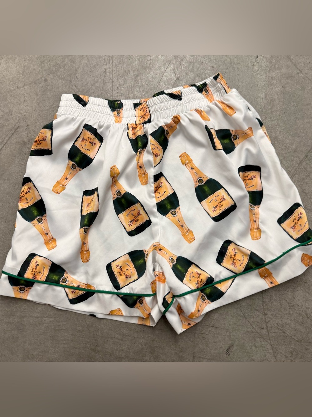 Sheshow Satin Champagne Bottle PJ Bottoms - Size M